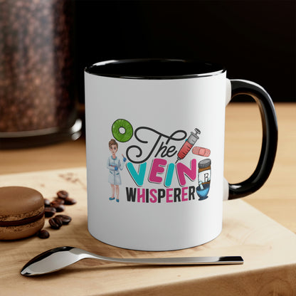 Nurse, Rn, Female 3, The Vein Whisperer, Coffee Mug, 11oz