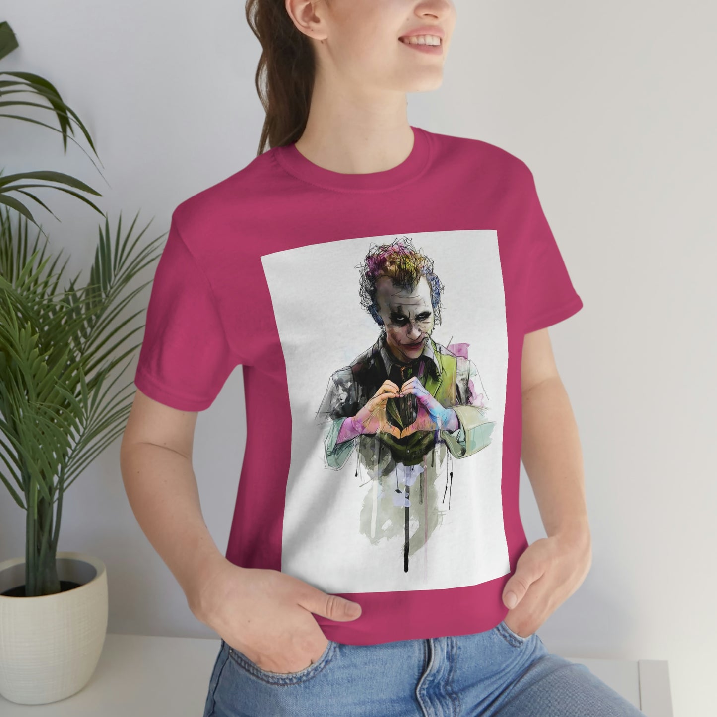 Man Who Stole Our Hearts, Joker Unisex Jersey Short Sleeve Tee