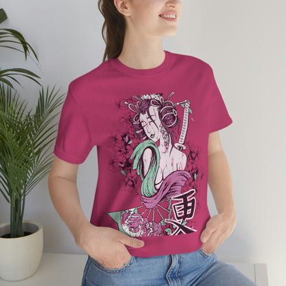 Geisha Girl, Unisex Jersey Short Sleeve Tee