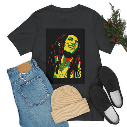 Raggae Music Legend , Unisex Jersey Short Sleeve Tee