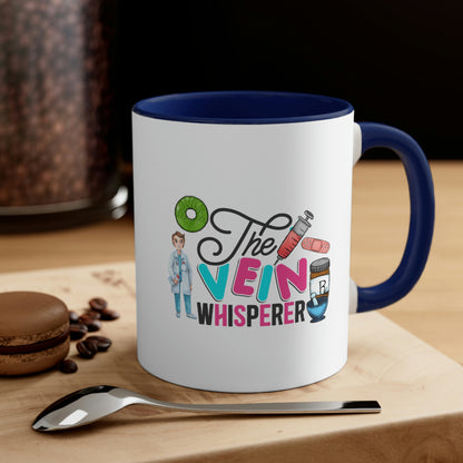 Nurse, Rn, Male 3, The Vein Whisperer, Coffee Mug, 11oz