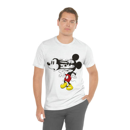 Losing Face Mickey, Unisex Jersey Short Sleeve Tee