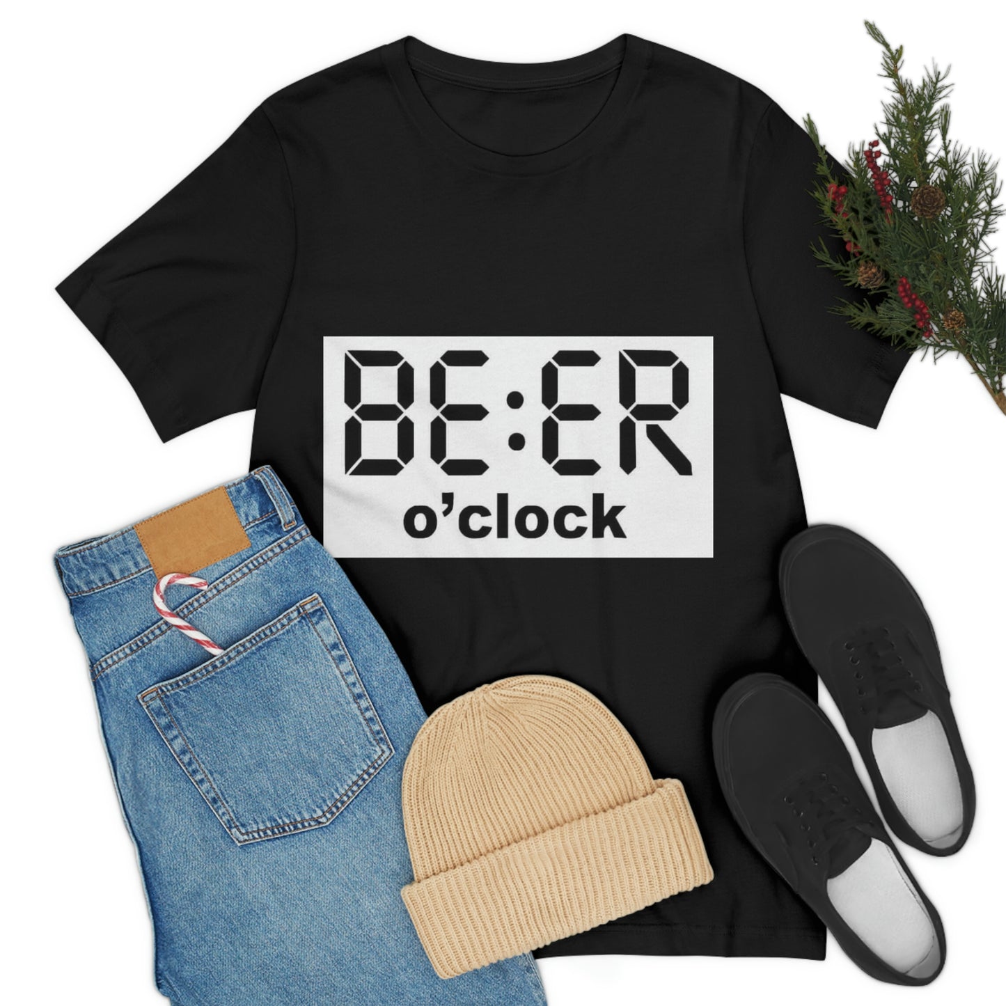 Beer O' Clock, , Unisex Jersey Short Sleeve Tee