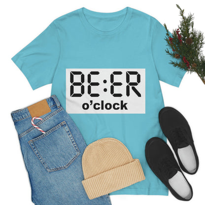 Beer O' Clock, , Unisex Jersey Short Sleeve Tee