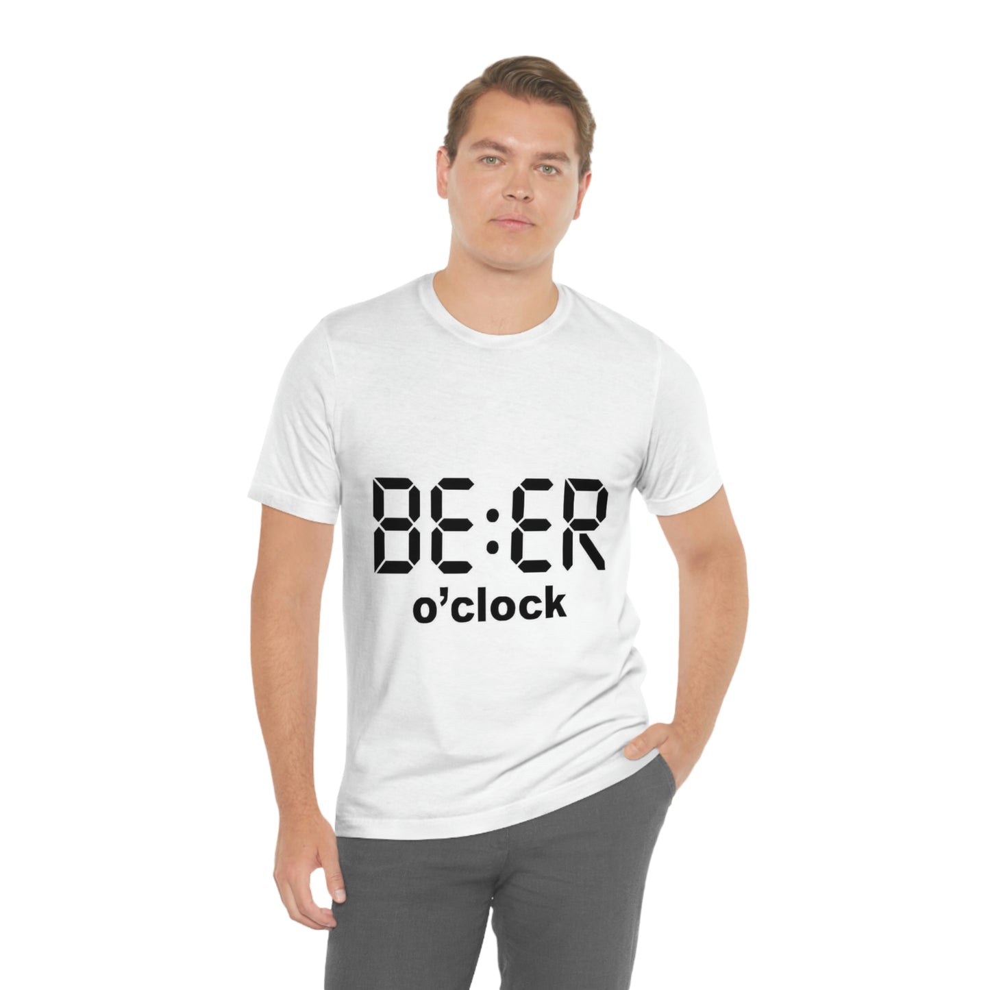 Beer O' Clock, , Unisex Jersey Short Sleeve Tee