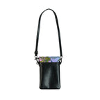 Blue Beautiful Background With Marijuana Pot Weed 420 With Green Leaves Background Small Cell Phone Wallet