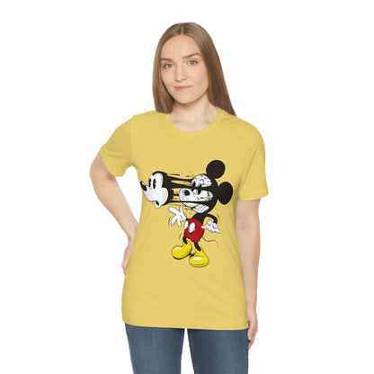 Losing Face Mickey, Unisex Jersey Short Sleeve Tee