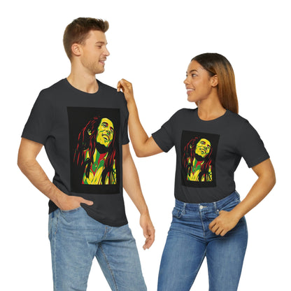 Raggae Music Legend , Unisex Jersey Short Sleeve Tee