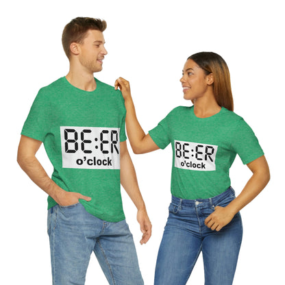 Beer O' Clock, , Unisex Jersey Short Sleeve Tee