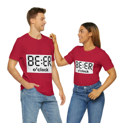 Beer O' Clock, , Unisex Jersey Short Sleeve Tee