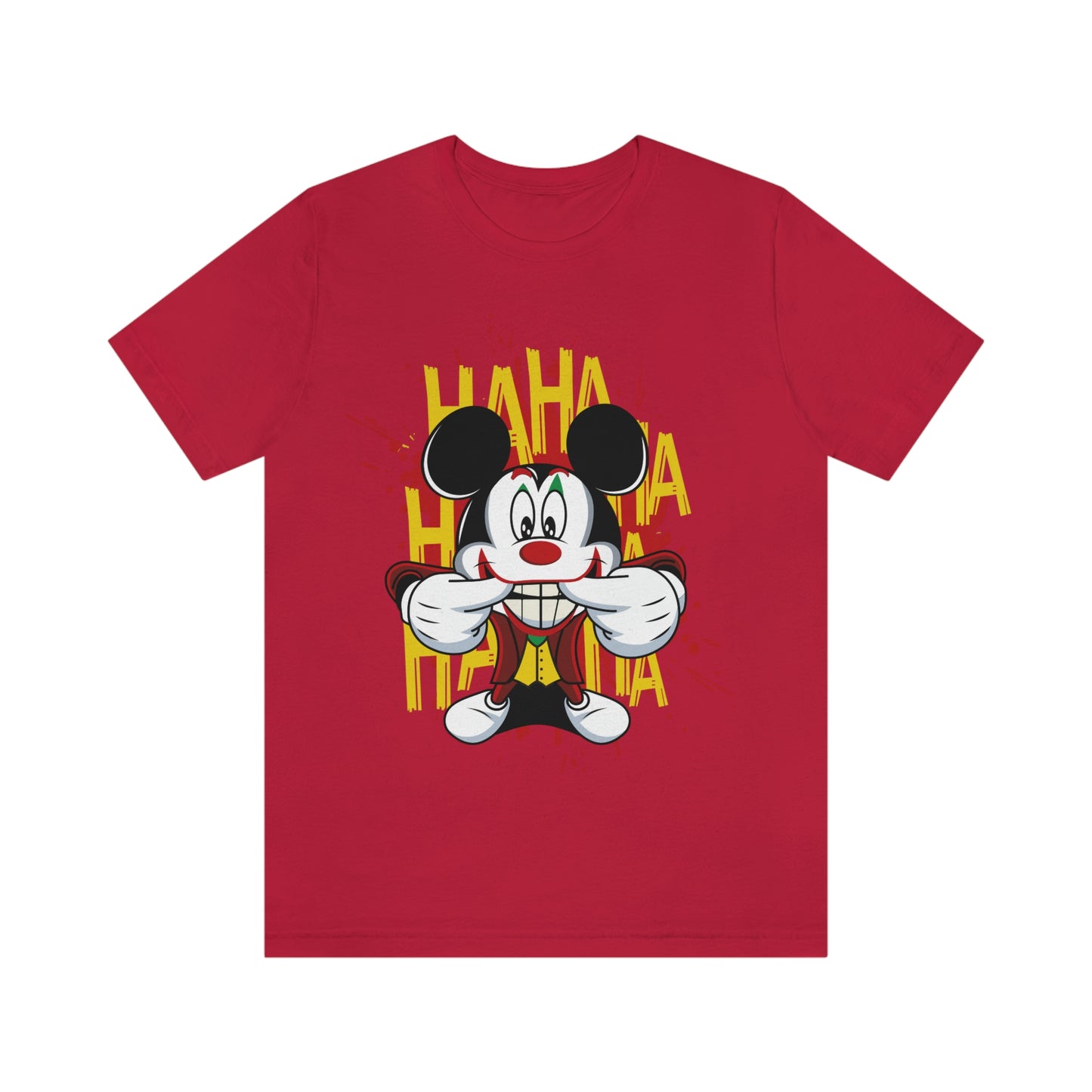 Ha Ha Ha Mickey, Unisex Jersey Short Sleeve Tee