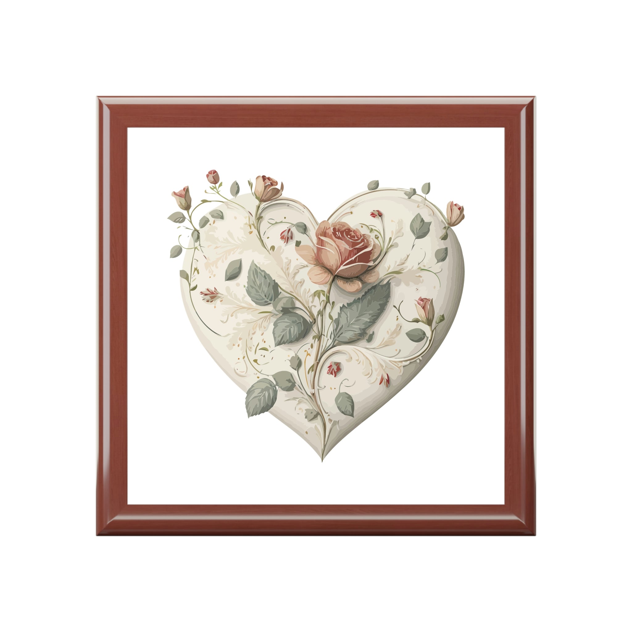 Intricate Hearts by Heron Lake Print 2 Jewelry Box