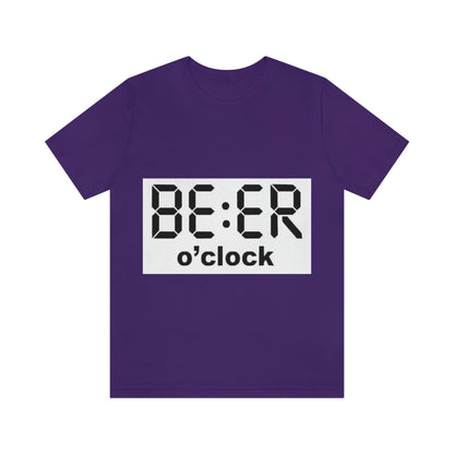 Beer O' Clock, , Unisex Jersey Short Sleeve Tee