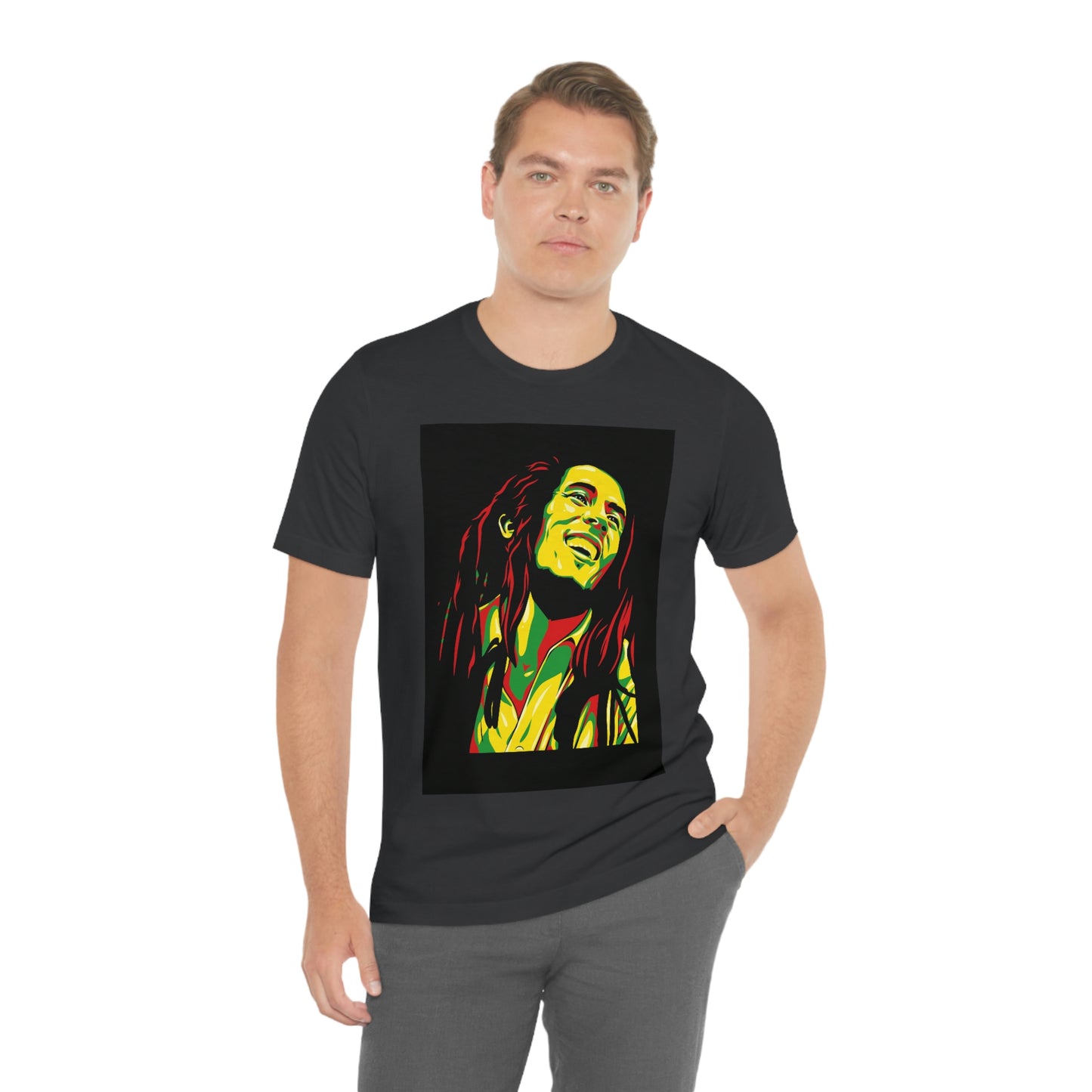 Raggae Music Legend , Unisex Jersey Short Sleeve Tee