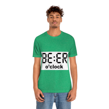 Beer O' Clock, , Unisex Jersey Short Sleeve Tee